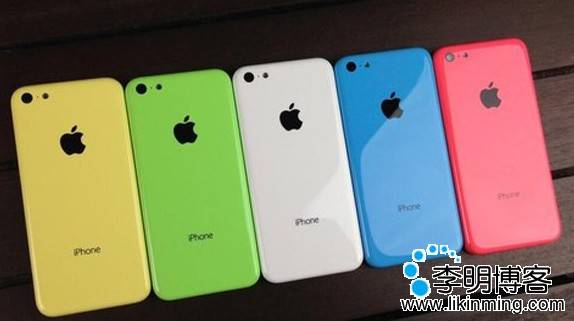 苹果公布五色iPhone5C